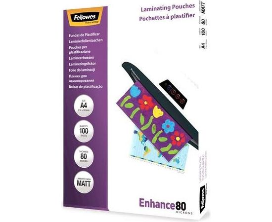 Fellowes Pouch (80 micr) A4 100PCS matētas laminēšanas plēves