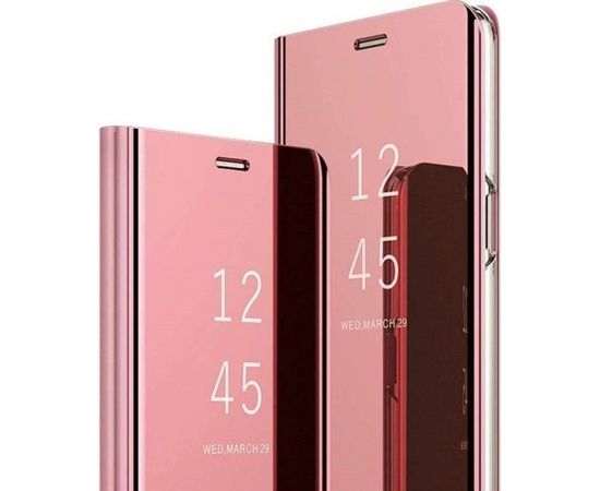 Mocco Clear View Cover Case Чехол Книжка для телефона Xiaomi Redmi 8A Розовый
