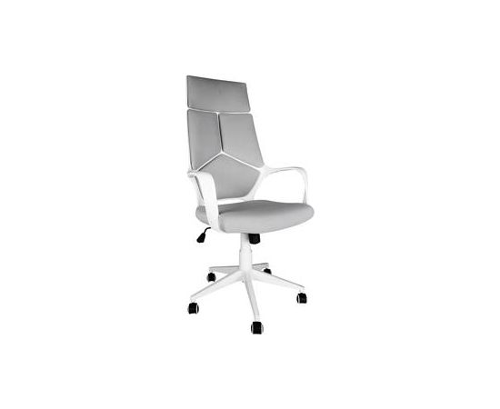 Biroja krēsls CELANO balts/g. pelēks