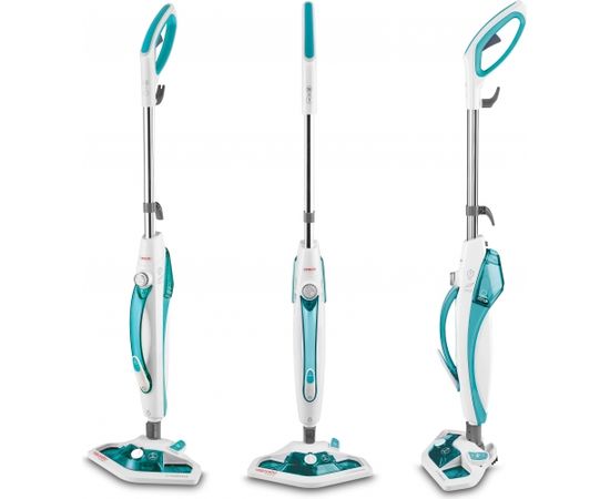 Polti Steam mop Vaporetto SV450_Double 1500 W, Handstick 2in1, 7.5 m, White/Blue