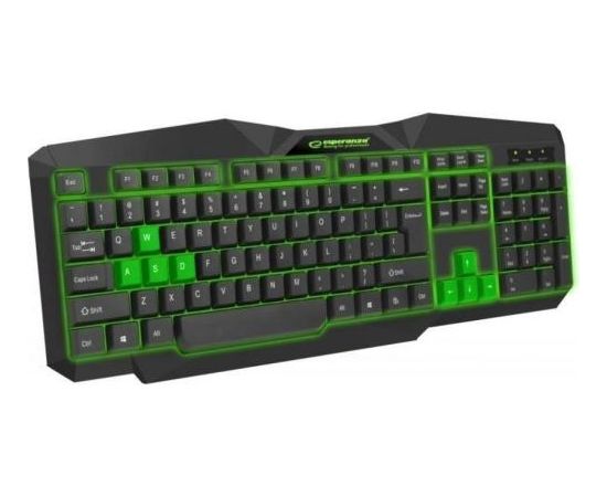 Esperanza EGK201G Green Игровая клавиатура с подсветкой ENG