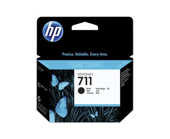 Hewlett-packard HP 711 80-ml Black DesignJet Ink Cartridge / CZ133A