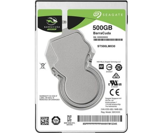 HDD SATA2.5" 500GB 5400RPM/128MB ST500LM030 SEAGATE