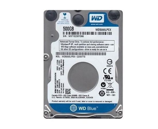 Western Digital HDD SATA2.5" 500GB 5400RPM/16MB WD5000LPCX WDC