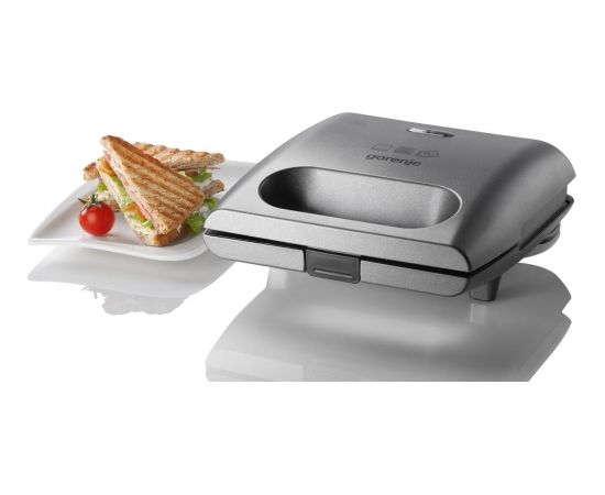 Gorenje Grill SM703GCG Contact grill, 700 W, Diameter 10 x 20 cm, Grey