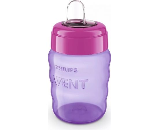 Philips Avent Easy Sip mācību krūzīte,  9M+, 260ml, silikona snīpis, rozā - SCF553/03