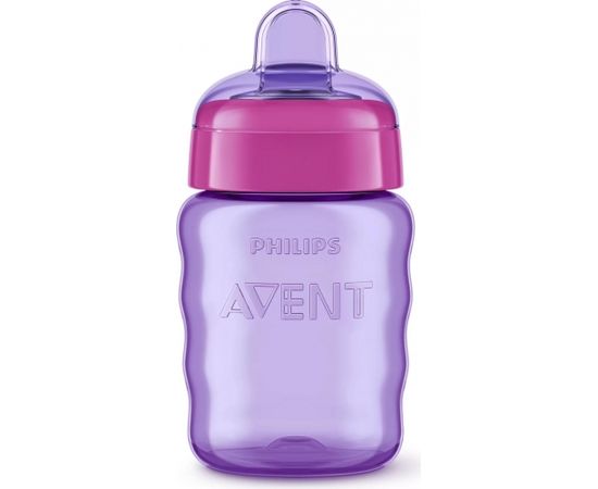 Philips Avent Easy Sip mācību krūzīte,  9M+, 260ml, silikona snīpis, rozā - SCF553/03