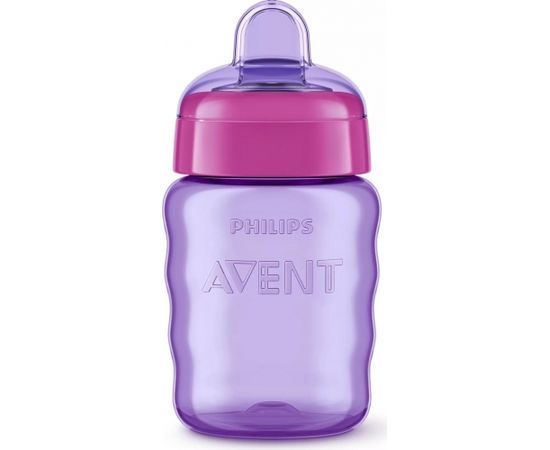 Philips Avent Easy Sip mācību krūzīte,  9M+, 260ml, silikona snīpis, rozā - SCF553/03