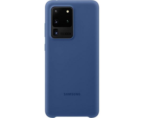Samsung Galaxy S20 Ultra Silicone Cover Navy Aksesuāri telefoniem