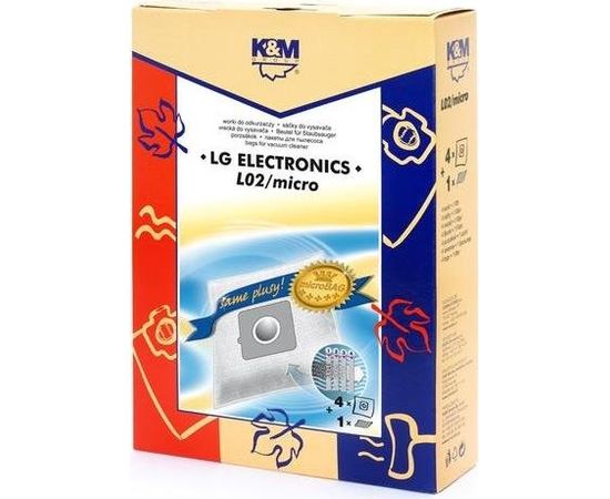 K&M oдноразовые мешки для пылесосов LG TB33 (4шт)