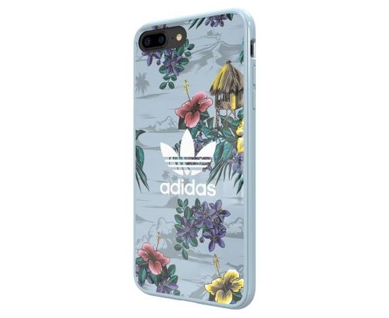 Adidas Floral Case Plastikāta Apvalks Priekš Apple iPhone X / XS Zils (EU Blister)