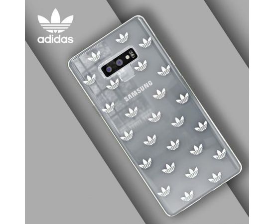 Adidas Snap Case Silikona Apvalks Priekš Samsung N960 Galaxy Note 9 Caurspīdīgs (EU Blister)