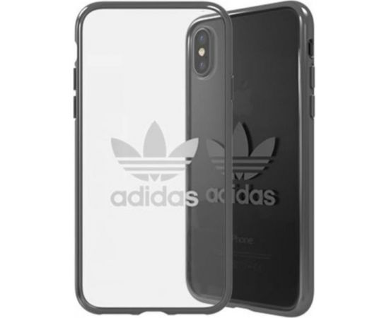 Adidas Clear Case Silikona Apvalks Priekš Apple iPhone X / XS Caurspīdīgs - Melns (EU Blister)