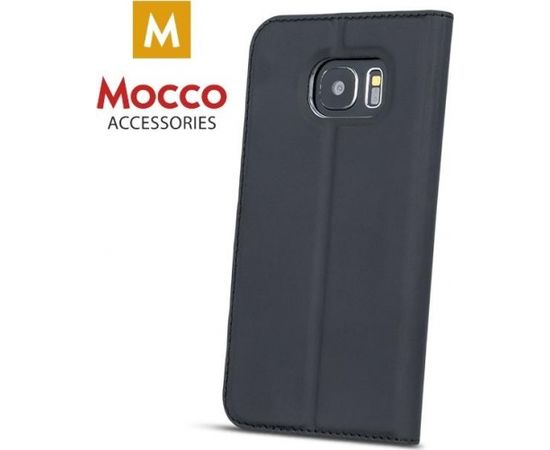 Mocco Smart Look Magnet Book Case Grāmatveida Maks Ar Lodziņu Telefonam Samsung A730 Galaxy A8 Plus (2018) Melns