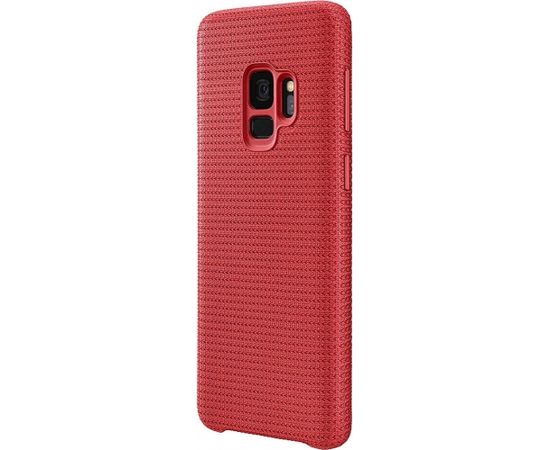 Samsung EF-GG960FREGWW Hyperknit Cover Oriģināls Aizmugures Maks priekš Samsung G960 Galaxy S9 Sarkans (EU Blister)