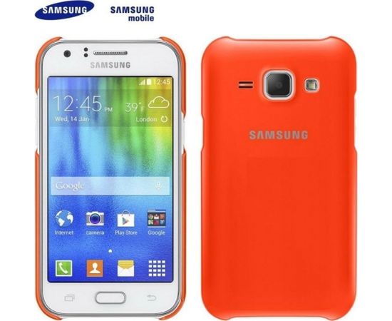 Samsung EF-PJ100BOE Oriģināls Aizmugures Maks priekš J100H Galaxy J1 Oranžs (EU Blister)