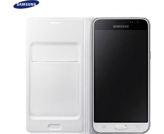 Samsung EF-WJ120PW Oriģināls Īpaši plāns sāniski atverams maks J120F Galaxy J1 (2016) Balts (EU Blister)