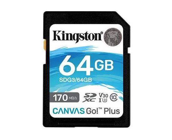 MEMORY SDXC 64GB UHS-I/SDG3/64GB KINGSTON