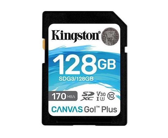 MEMORY SDXC 128GB UHS-I/SDG3/128GB KINGSTON Atmiņas kartes micro SD SDHC