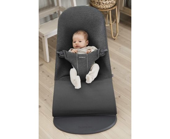 Babybjorn BABYBJÖRN šūpuļkrēsls Bliss Charcoal Grey 3D Jersey Šūpuļkrēsli