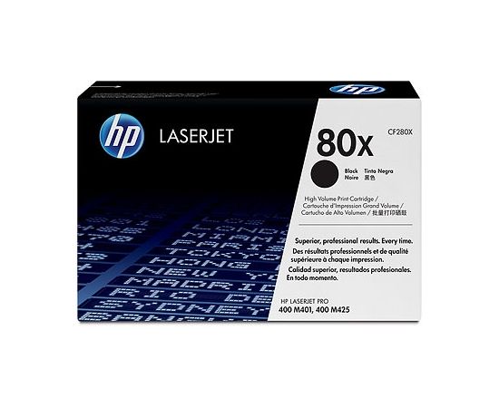 Hewlett-packard HP Toner Black 80X for LaserJet Pro 400 MFP M425 Printer Series (2x6.900 pages) / CF280XD