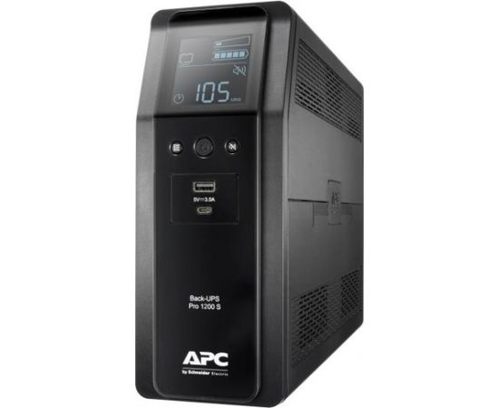 APC BACK UPS PRO BR 1200VA, SINEWAVE,8 OUTLETS, AVR, LCD INTERFACE