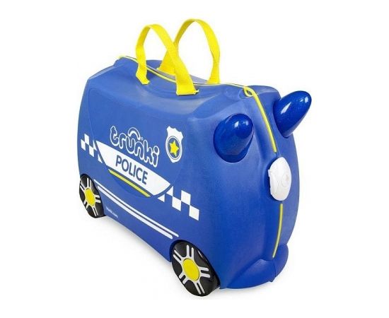 TRUNKI Детский чемодан на колесах Percy the Police Car TRU-0323 + наклейки