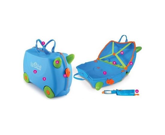 TRUNKI Koferis ar riteņiem Cassie the Cat TRU-0322