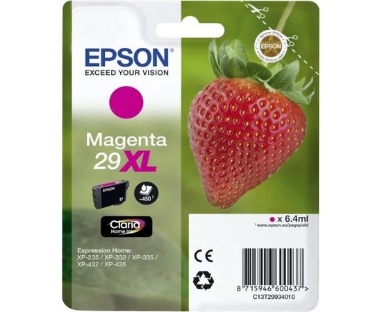 Epson Singlepack Magenta 29XL Claria Home Ink