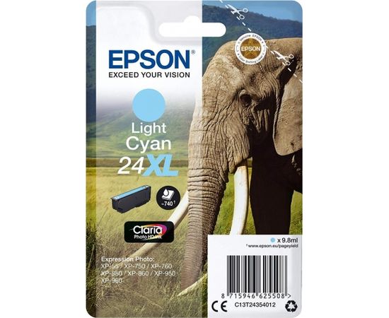 Epson Singlepack Light Cyan 24XL Claria Photo HD Ink