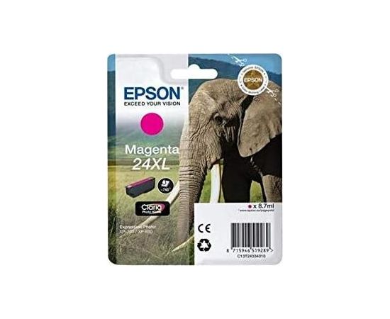 Epson Singlepack Magenta 24XL Claria Photo HD Ink