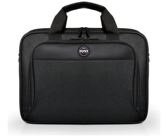 PORT DESIGNS HANOI II CLAMSHELL 105064 Fits up to size 15.6 ", Black, Shoulder strap, Messenger - Briefcase