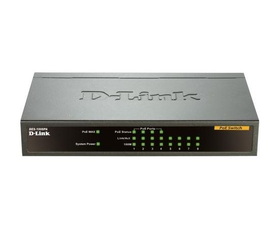 D-LINK 8P Layer2 PoE FastEthernet Switch