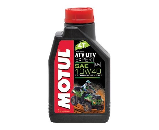 Motul ATV-UTV Expert 4T kvadracikliem pussintētika 10W40 1L 4T četrtaktu eļļas