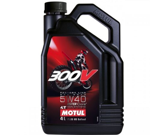 Motul 300V 4T FL Offroad 5W40 Ester Core sintētika 4L