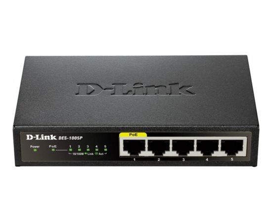 D-LINK 5-Port Fast Ethernet 1PoE Desktop