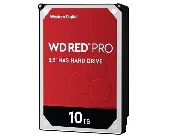 HDD|WESTERN DIGITAL|Red Pro|10TB|SATA 3.0|256 MB|7200 rpm|3,5"|WD102KFBX HDD Iekšējie cietie diski