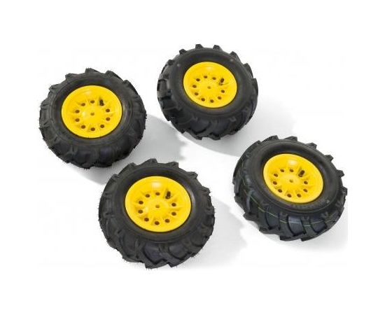 Rolly Toys Riteņi ar gumijas piepūšamam riepam traktoriem rollyTrac Air Tyres 4 gab. 409303 Vācija