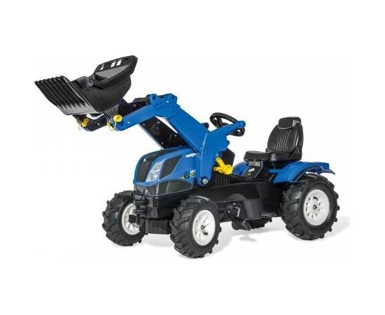 Rolly Toys Traktors ar pedāļiem rollyFarmtrac New Holland ar kausu un piepuš. riteņ, 611270 ( 3 - 8 gadiem) Vācija