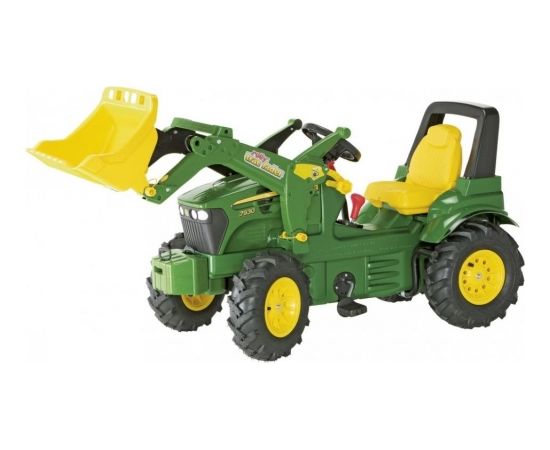 Rolly Toys Трактор педальный  rollyFarmtrac John Deere 7930 2 скорости, тормоз, съемный ковш и надувные колеса 710126 (3 - 8 лет) Германия