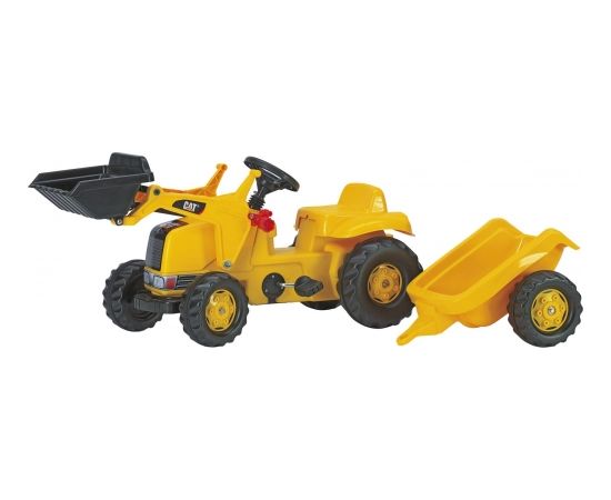 Rolly Toys Pedāļu traktors ar kausu  un piekabi Rolly Kid CAT 023288  (2,5-5 gadiem) Vācija