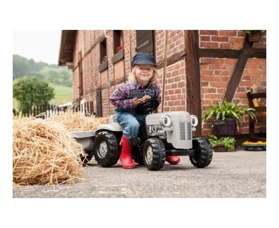 Rolly Toys Педальный трактор Rolly KID Little Grey Fergie с прицепом (2,5-5 лет ) 014941 Германия