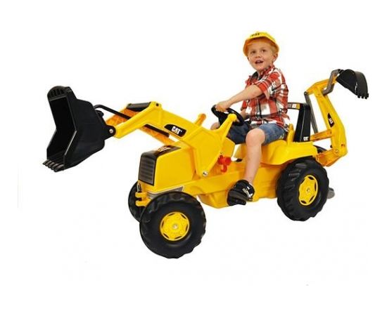 Rolly Toys Pedāļu traktors ar diviem kausiem rollyJunior CAT (3-8 gadiem) 813001