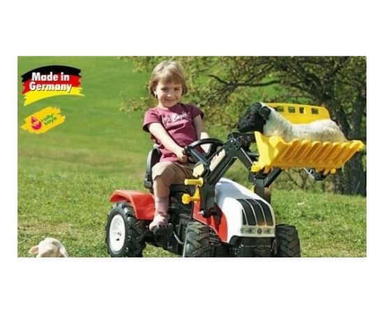 Rolly Toys Трактор педальный с ковшом  rollyFarmtrac  Steyr 6240 CVT (надувные колеса) (3-8 лет)  046331