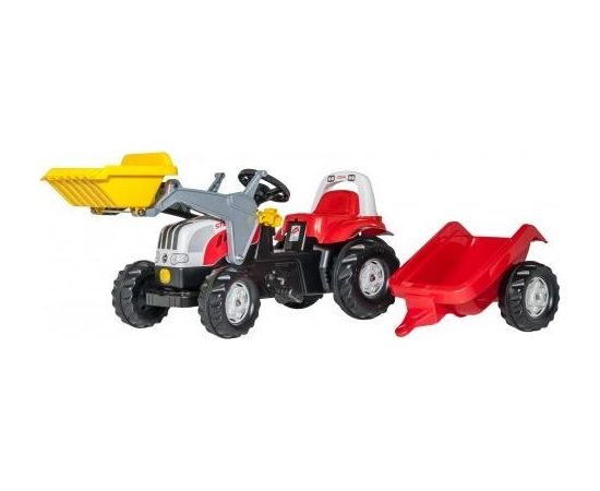 Rolly Toys Педальный трактор Rolly KID Steyr с ковшом с прицепом (2,5-5 лет ) 023936 Германия