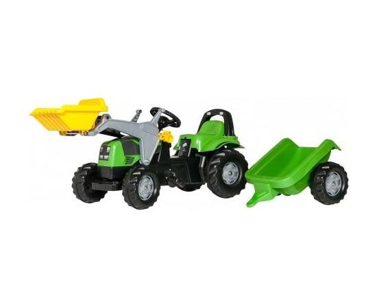 Rolly Toys Педальный трактор Rolly KID Deutz с ковшом с прицепом (2,5-5 лет ) 023196 Германия