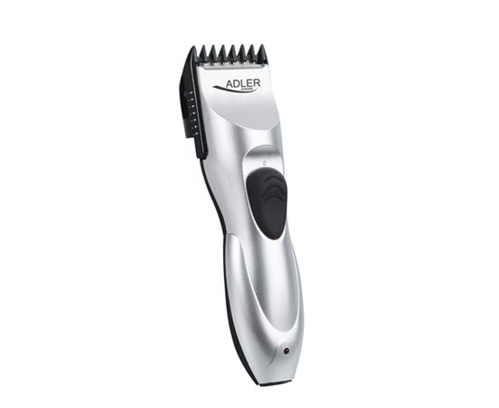 Adler AD 2813 Hair clipper, Cord/cordless operation, 7 length settings, Silver Adler AD 2813  Hair clipper, Rechargeable, Silver