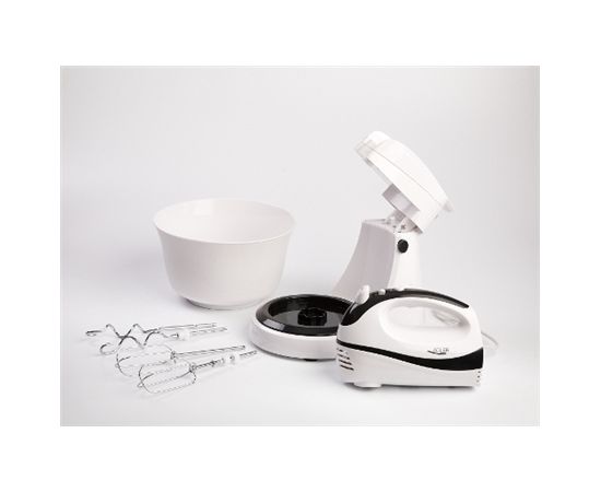 Hand Mixer Adler AD 4206 White, Hand Mixer, 300 W, Number of speeds 5, Shaft material Stainless steel