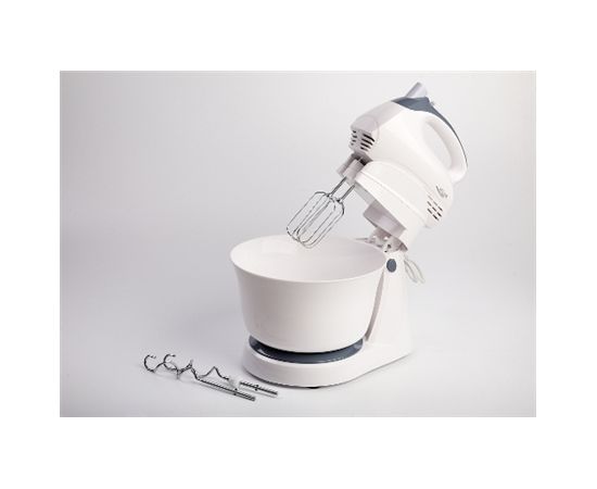 Hand Mixer Adler AD 4202 White, Hand Mixer, 300 W, Number of speeds 5, Shaft material Stainless steel