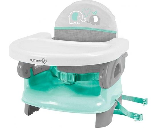 Summer Infant Deluxe Booster Seat Teal Grey Art.13526 Barošanas mini krēsliņš